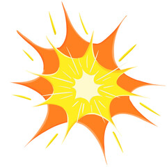 Comic effect on transparent background	