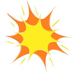 Comic effect on transparent background	