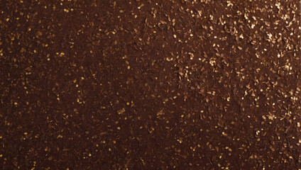 Chocolate brown glitter paper texture, evoking a warm and comforting embrace. - obrazy, fototapety, plakaty