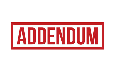 Addendum Rubber Stamp Seal Vector