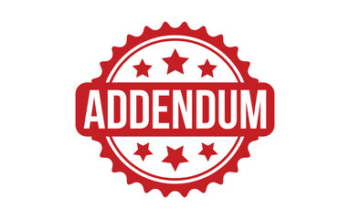 Addendum rubber grunge stamp seal vector