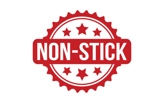 Non Stick rubber grunge stamp seal vector