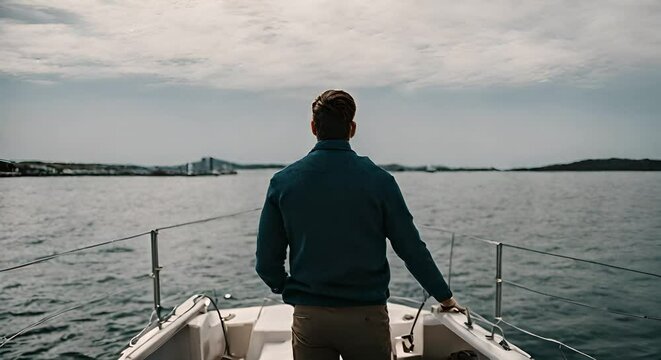 Captain on a sailboat.