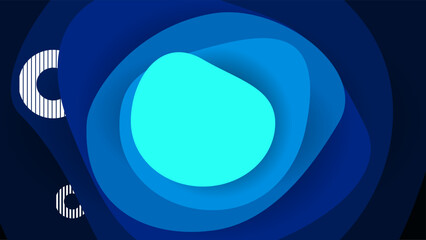 Dull blue green reef overlay geometric shapes background