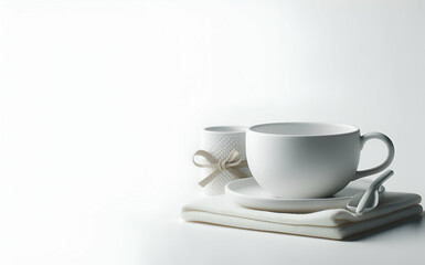 Table food cup cafe mug breakfast beverage drink espresso caffeine Generative AI