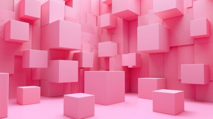 Abstract pink geometric background