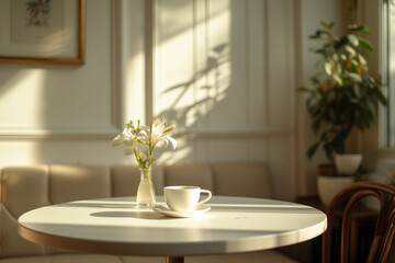 Cozy Restaurant Dinner Setup with Elegant Table Decor.