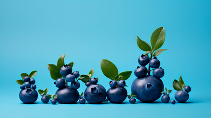 blueberry with illustration