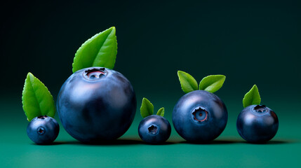 blueberry with illustration