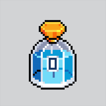 recommend clip art: Pixel art illustration Perfume. Pixelated Perfume.
                    Fragrant Perfume pixelated for the pixel art game and icon for website and video game.