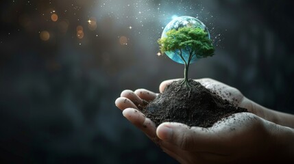 World environment day, environmental protection concept: Elements of this image furnished by NASA - Powered by Adobe