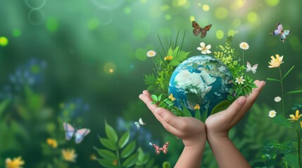 World Environment Day, Importance of protecting nature. Concept of the Environment World Earth Day Banner.
