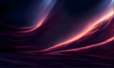 Illustration of a dynamic composition capturing the essence of motion demonstrated by the swiftly changing patterns of color, luminesce rebounding into the void, surrounded by a thick atmosphere of da
