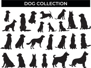 Assorted Dogs Silhouettes Collection