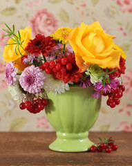 Bouquet of autumn flowers