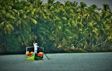 Beautiful kerala wetland tourism, Kadalundi, Kerala, India