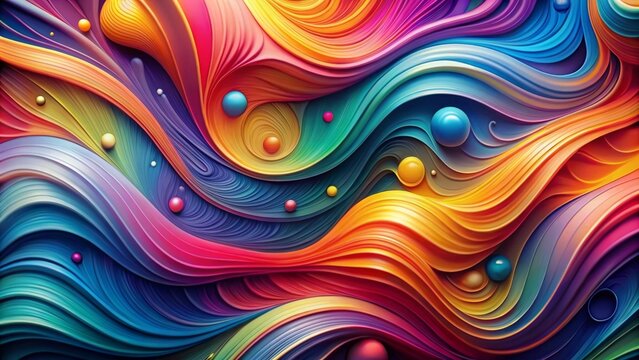 Colorful fluid shapes