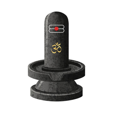 Vector illustration of Shiva Lingam