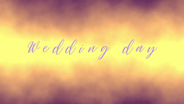 Wedding day video screensaver, titles for video. Wedding footage, teaser. High quality FullHD footage