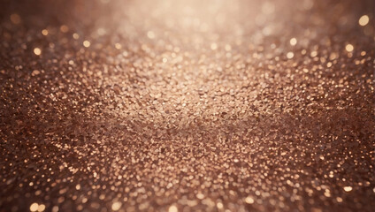 Rose gold glitter paper texture, radiating a soft and romantic glow.