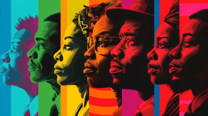 Celebrate Black History Month with striking banners, showcasing the resilience, achievements, and contributions of Black individuals throughout history