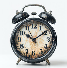 Generative ai illustration of a Old style alarm clock