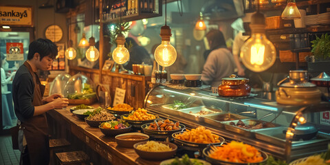 Korean Street food thai bbq