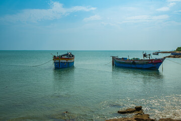 Obraz premium boat on the beach