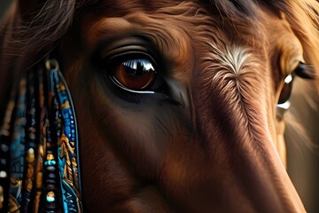 Close-up-beauty-of-a-horse