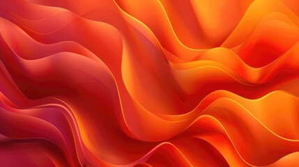Obraz premium Abstract vector, Orange red background. Light gradient waves. Bright-colored.