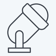 Icon Spotlight. related to Parade symbol. line style. simple design illustration