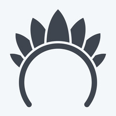 Icon Hairband. related to Parade symbol. glyph style. simple design illustration
