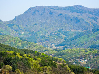 view of the mountains from the mountain