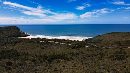 Beautiful natural view of Grants beach in NSW