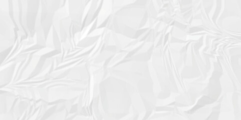 White wrinkly backdrop paper background. panorama grunge wrinkly paper texture background, crumpled pattern texture. paper crumpled texture. white fabric crushed textured crumpled.
