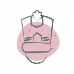 Icon Top Hat. related to Parade symbol. Color Spot Style. simple design illustration