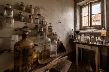 Old Chemistry laboratory on a wineyard