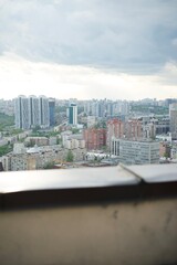 View of the city from a great height.
Kyiv from above.
Panorama of the whole city
