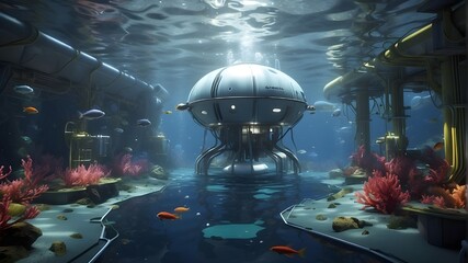 Deep beneath the ocean's surface, an underwater research facility harnesses the latest in biotechnology and artificial intelligence to study the mysteries of the deep sea. Bioengineered sea creatures 