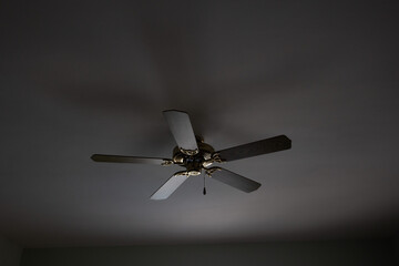 Electric vintage ceiling fan. Elements of home decor. 