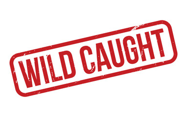 Fototapeta premium Wild Caught Rubber Stamp Seal Vector