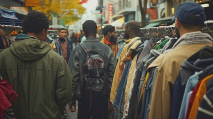 Bustling urban thrift shop diverse crowd browsing th(73).jpeg