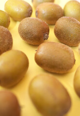 沢山の並べたキウィフルーツ