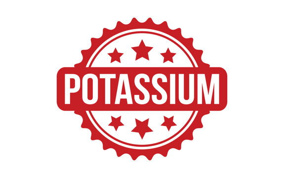 Potassium rubber grunge stamp seal vector