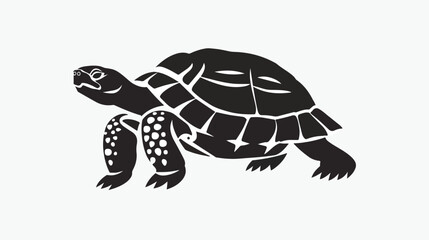 Tortoise Glyph Style vector icon which can easily modify
