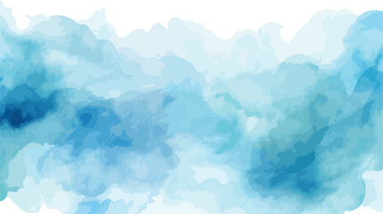 Blue watercolor abstract background. Watercolor blu - obrazy, fototapety, plakaty