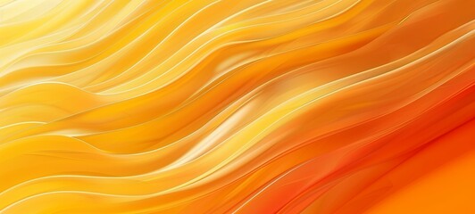 yellow orange stripes lines waves curves abstract background. generative ai