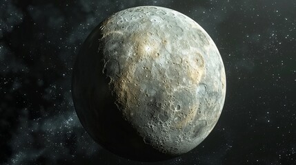 Obraz na płótnie Canvas Ultra-realistic depiction of the planet Pluto, high-resolution