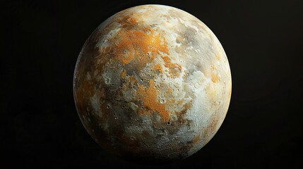 Ultra-realistic depiction of the planet Pluto, high-resolution