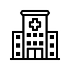 hospital line icon